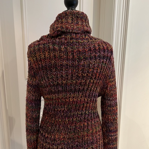 Gorgeous cotton turtleneck multicoloured sweater size small - Picture 3 of 3